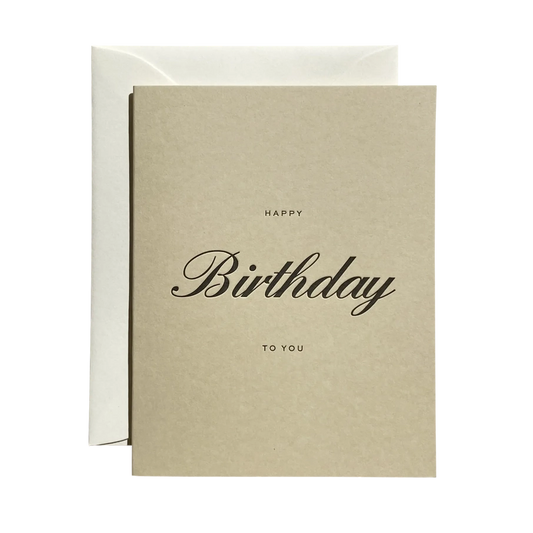 Happy Birthday To You Card