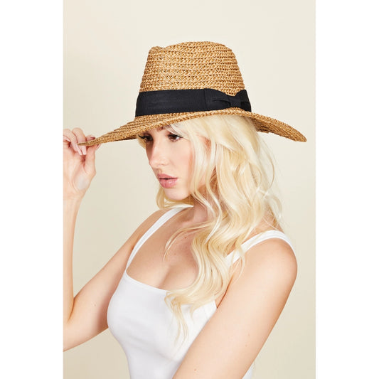 Bow Tie Straw Hat