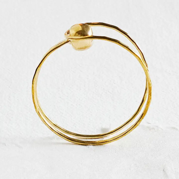 Adjustable Sphere Bangle Bracelet