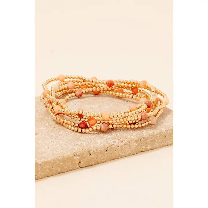 Mini Stone Bracelet Set