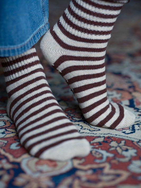 Wool Stripe Socks