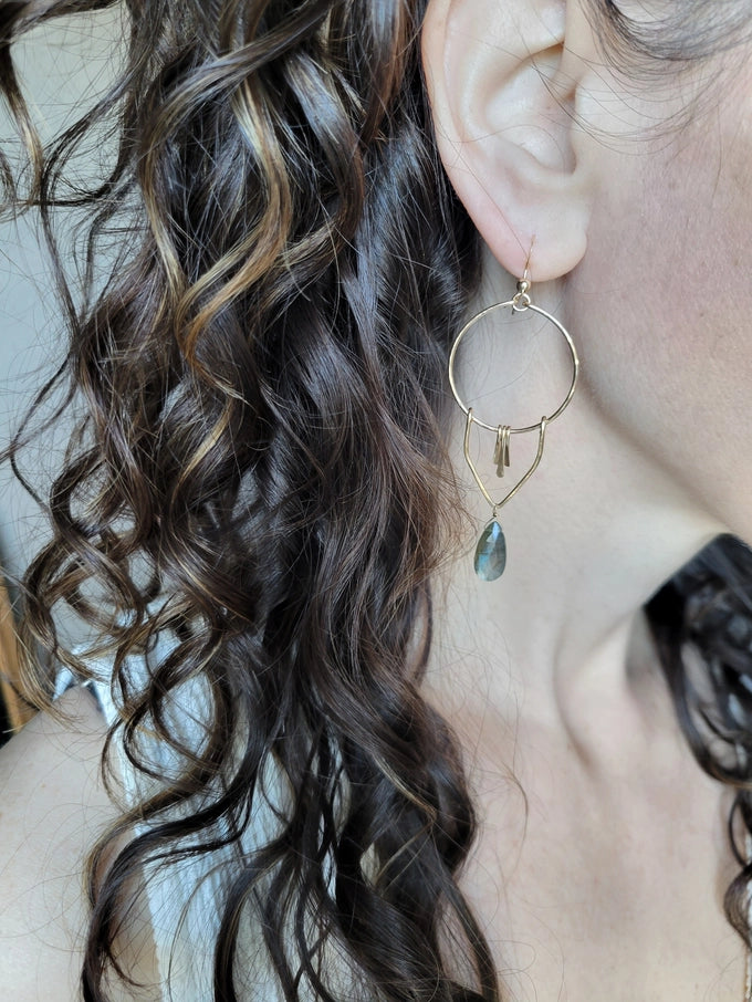 Labradorite Dangle Earrings