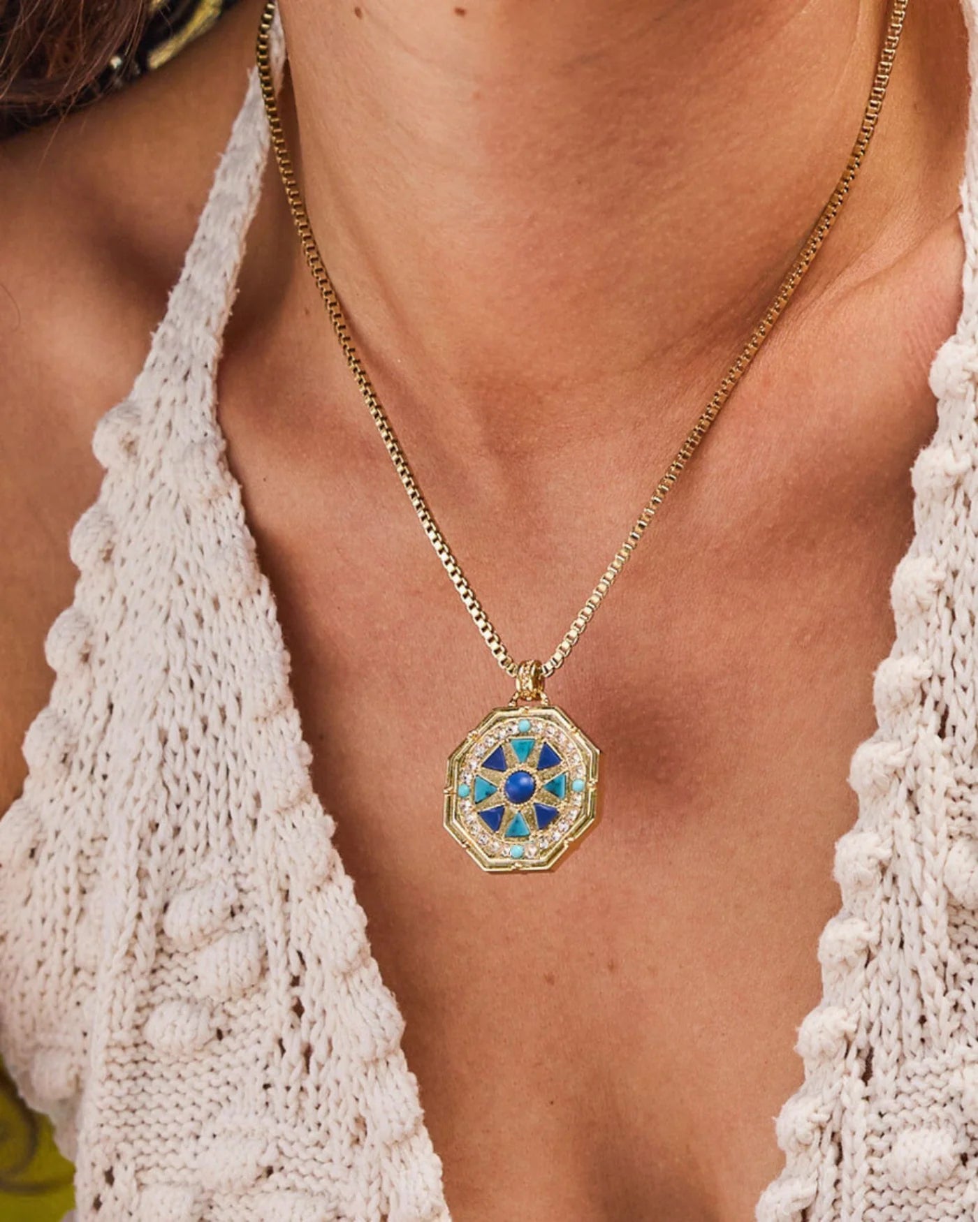 Capri Reversible Pendant Necklace