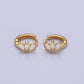 Opal Triple Marquise Huggies