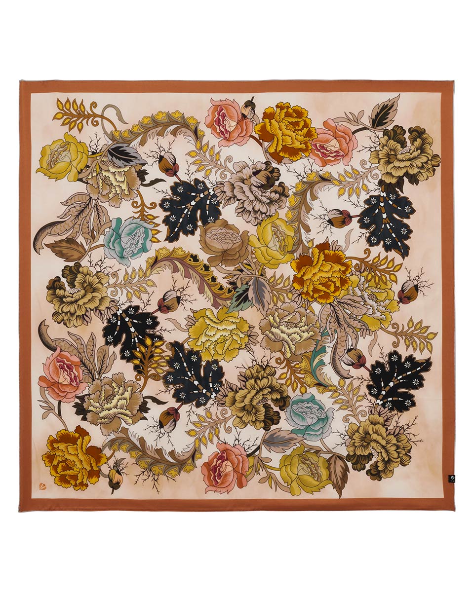 Royal Flora Square Scarf