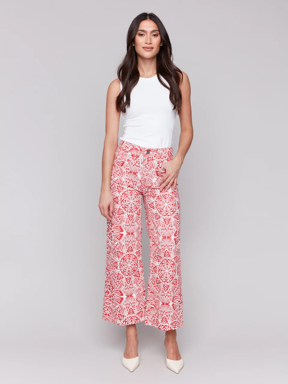 Printed Flare Pant