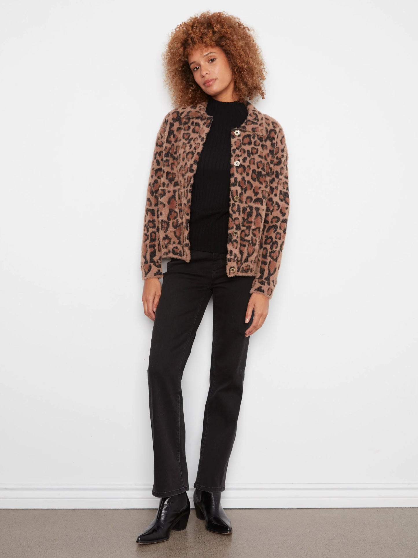 Jacquard Leopard Jacket