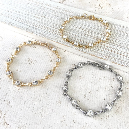 Crystal Single Strand Bracelet