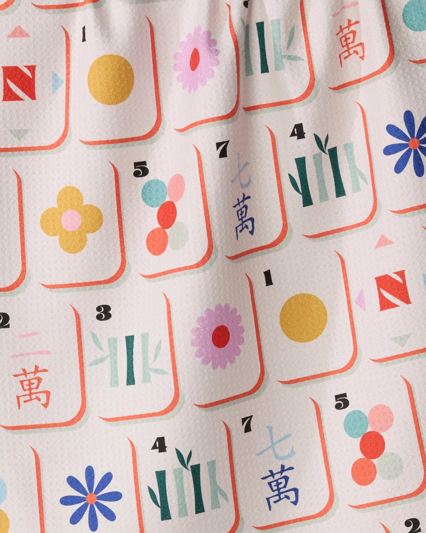 Mahjong Tile Toss Towel