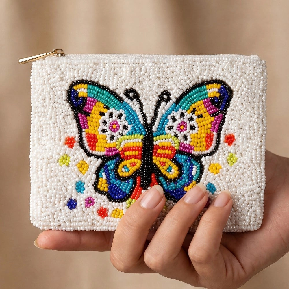 Rainbow Butterfly Coin Purse