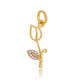 18k Gold Filled Tulip Flower Charm Necklace