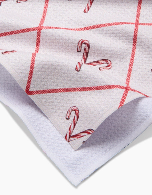 Festive Candy Canes Kitchen Towel