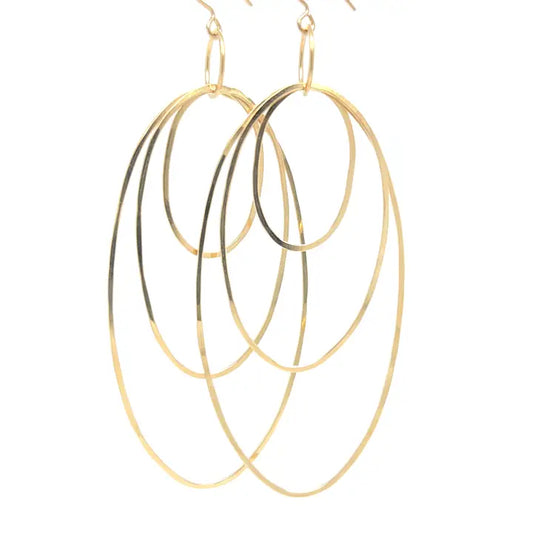 Triple Oval Earrings