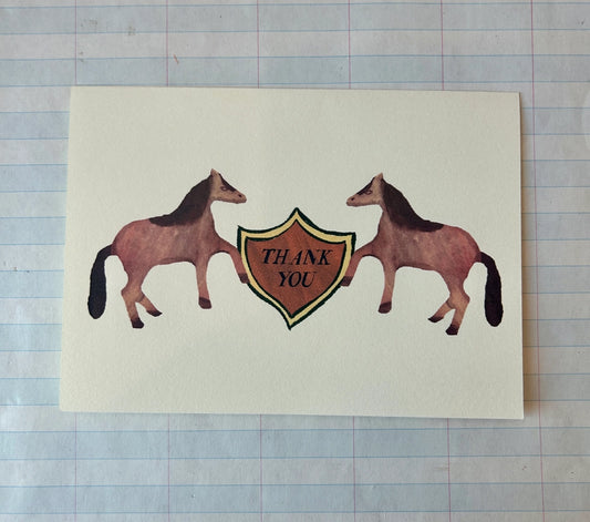 Horse Thank You Card
