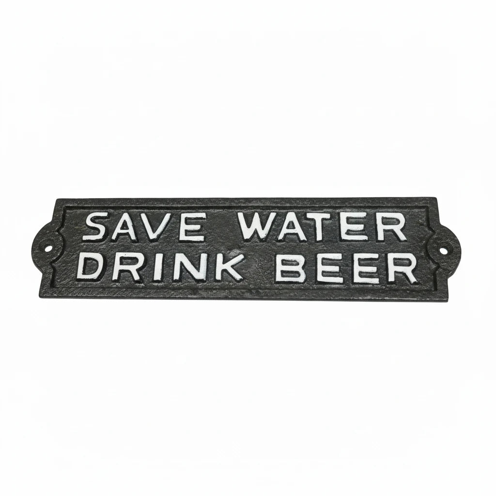 Save Water Drink Beer Sign