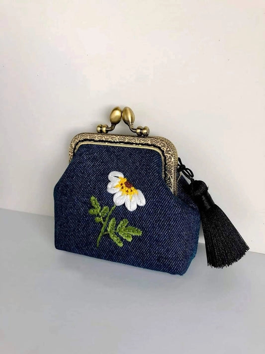 Embroidered Coin Purse