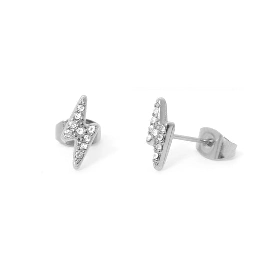 Stone Lightning Bolt Studs