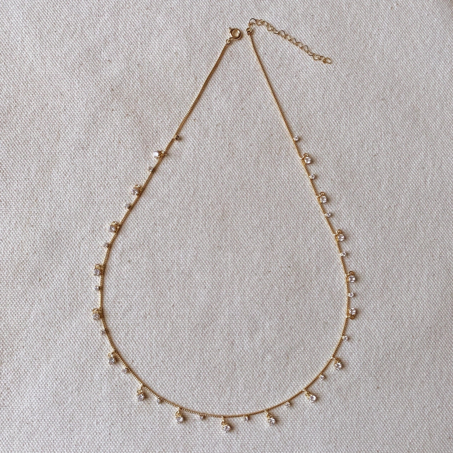 18k Gold Filled Sparkles Necklace