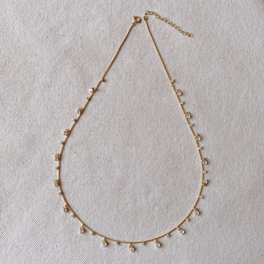 18k Gold Filled Sparkles Necklace