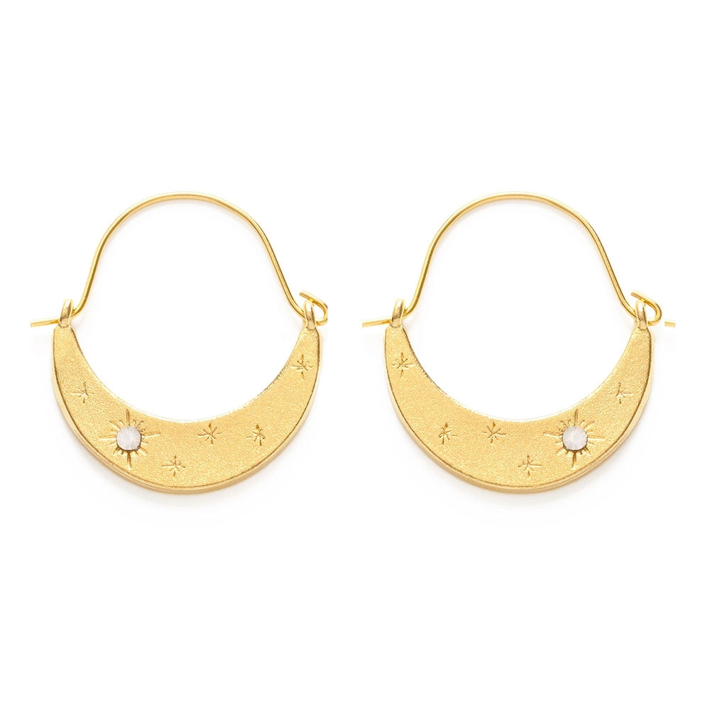 Starlight Crescent Earrings