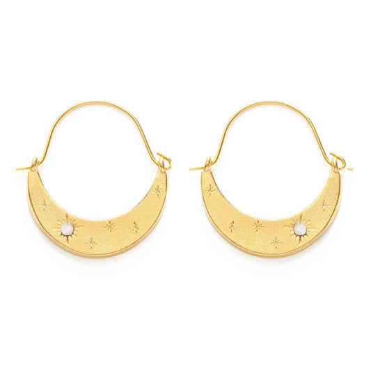Starlight Crescent Earrings