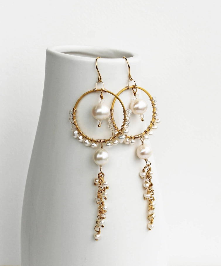 Bohemian Pearl Earrings