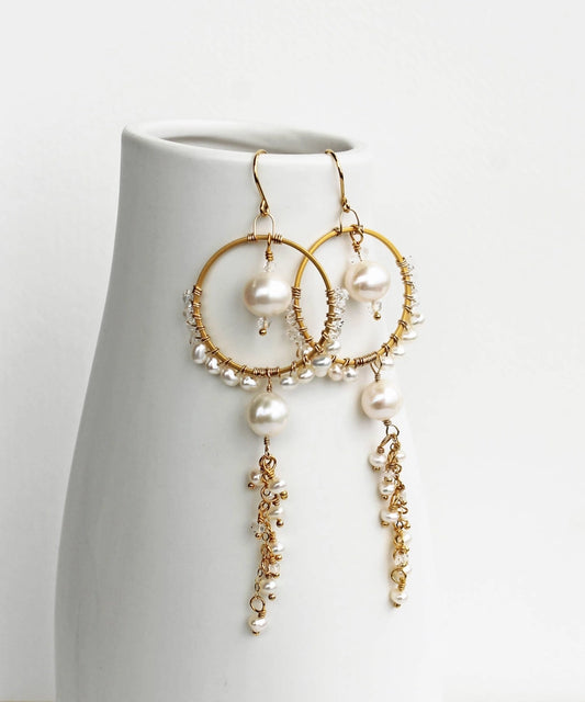 Bohemian Pearl Earrings