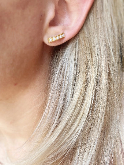 Gold Filled Pearl Earrings