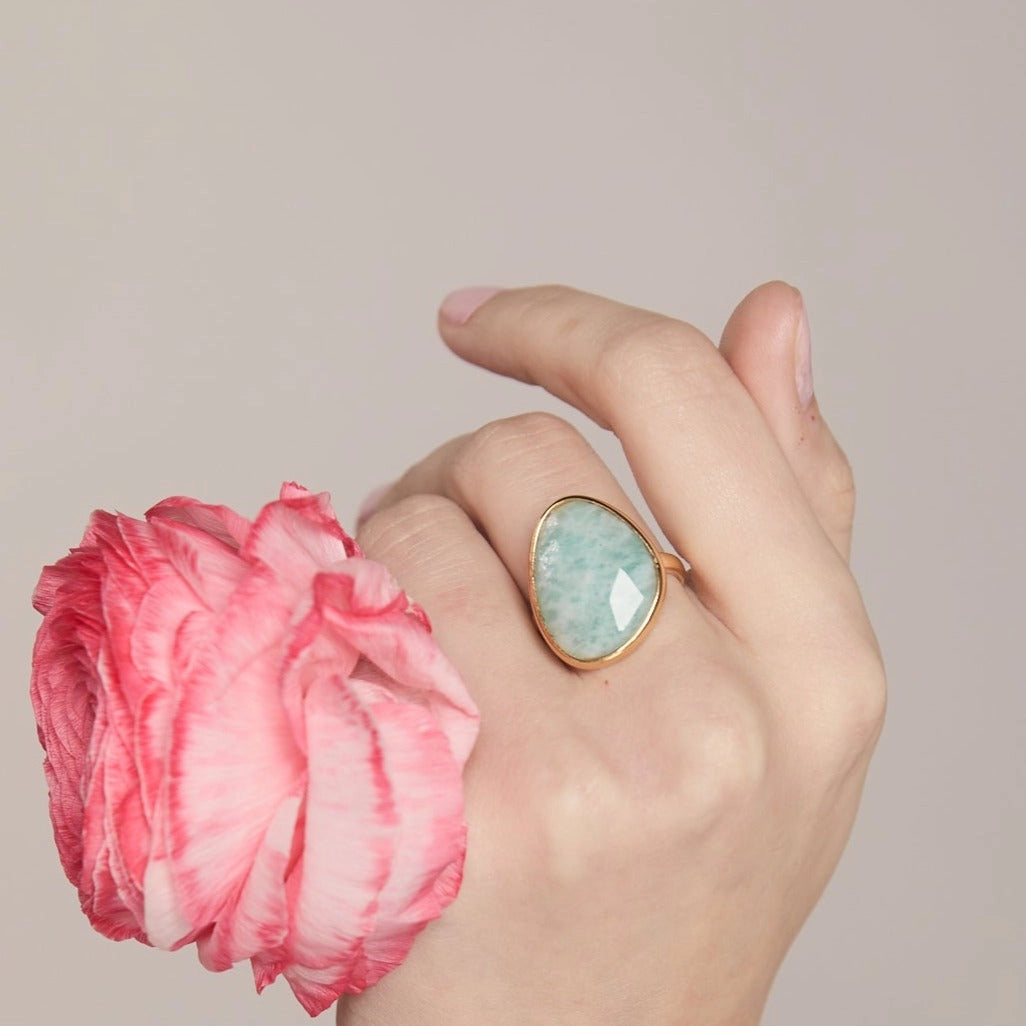 Amazonite Cocktail Ring