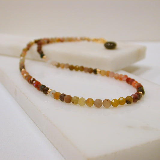 Rainbow Agate Strand Necklace