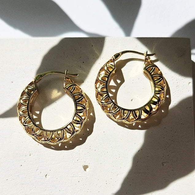 Bohemian Floral Hoops