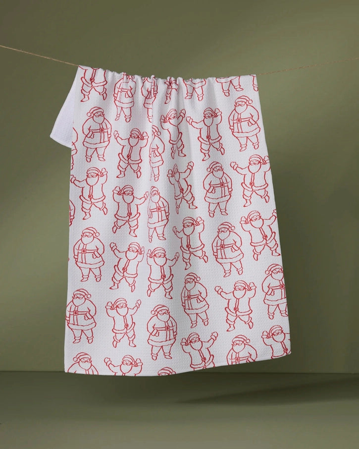 Santa Groove Kitchen Towel