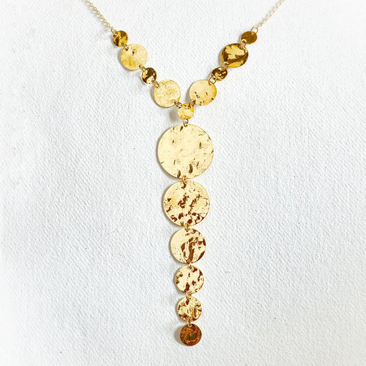 Hammered Circles Necklace