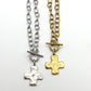 Hammered Cross Necklace