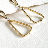 Brass Droplet Earrings