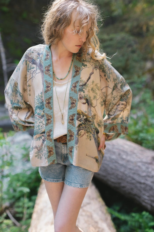 Earth & Sky Cropped Kimono