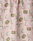 Mahjong Flower Tiles Towel - Pink