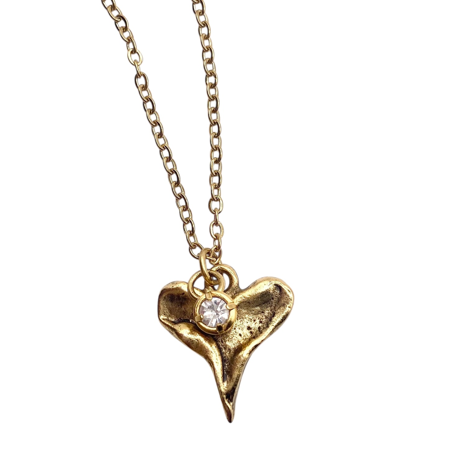 Hammered Heart Necklace