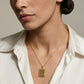Flower Plaque Necklace
