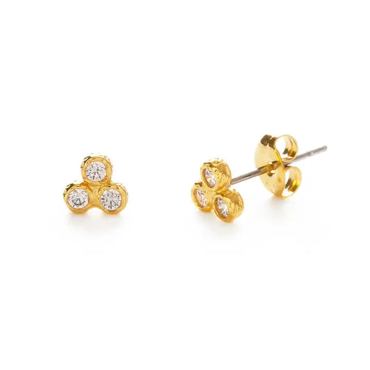 Crystal Triangle Studs