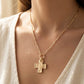 Warped Cross Necklace