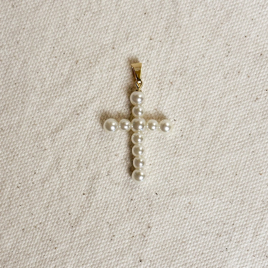 Pearl Cross Necklace