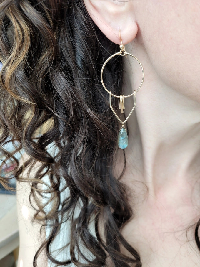 Labradorite Dangle Earrings