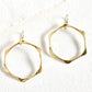 Geo Hexagon Earrings