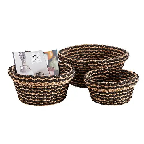 Black Stripe Basket