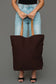 Western Tote - Camel/Black