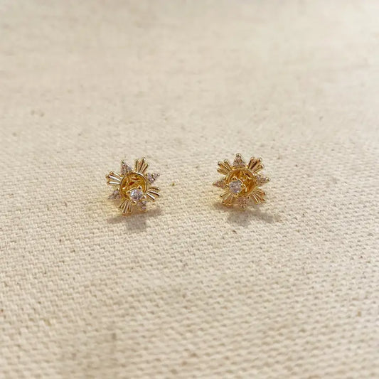 Cubic Zirconia Round Studs