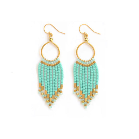 Short Bohemian Statement Earrings