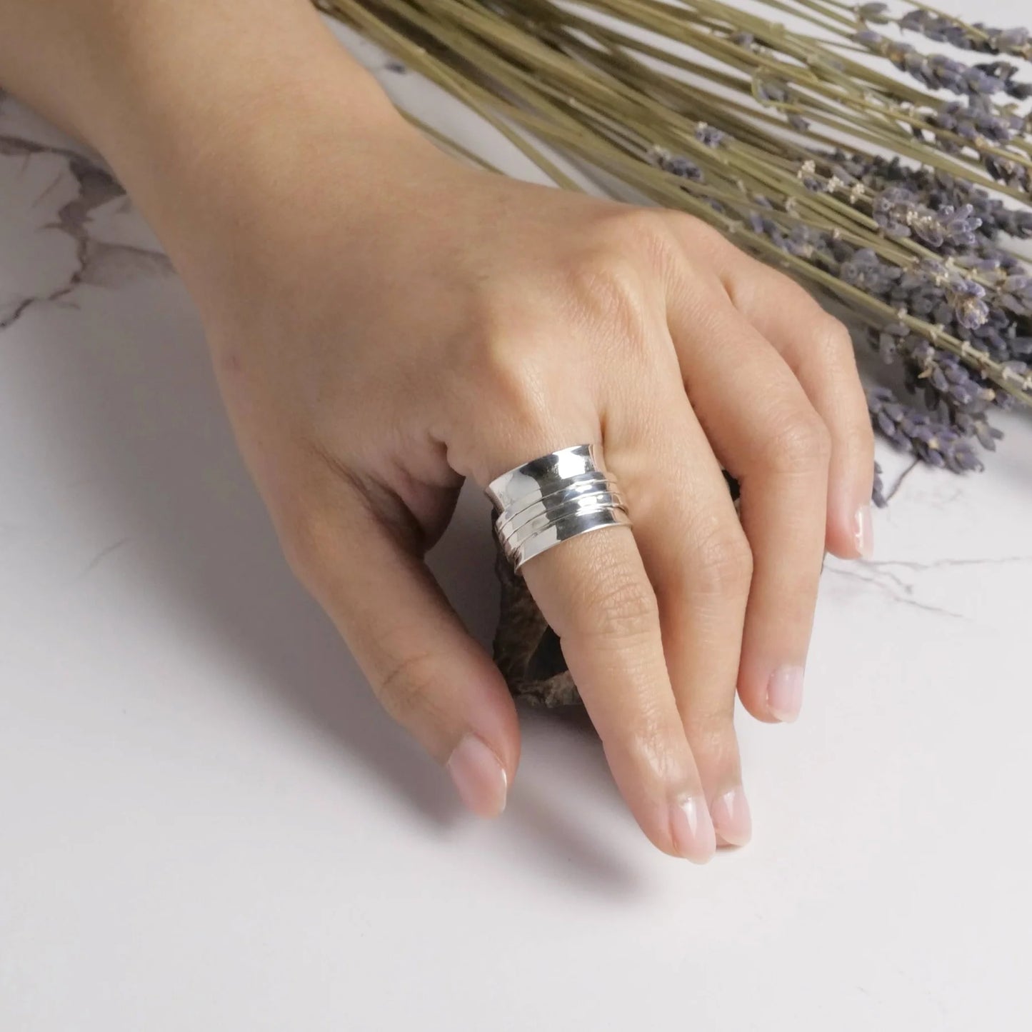 Sterling Silver Spinner Ring