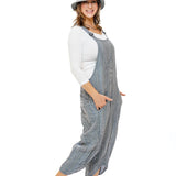 Spree Overall in Stripes Heron